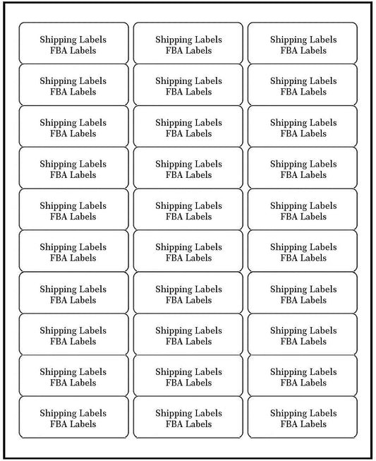 Address Labels 1" x 2-5/8" 99 pages -- 2970 Labels Sticker Paper for Laser/Ink Jet Printer