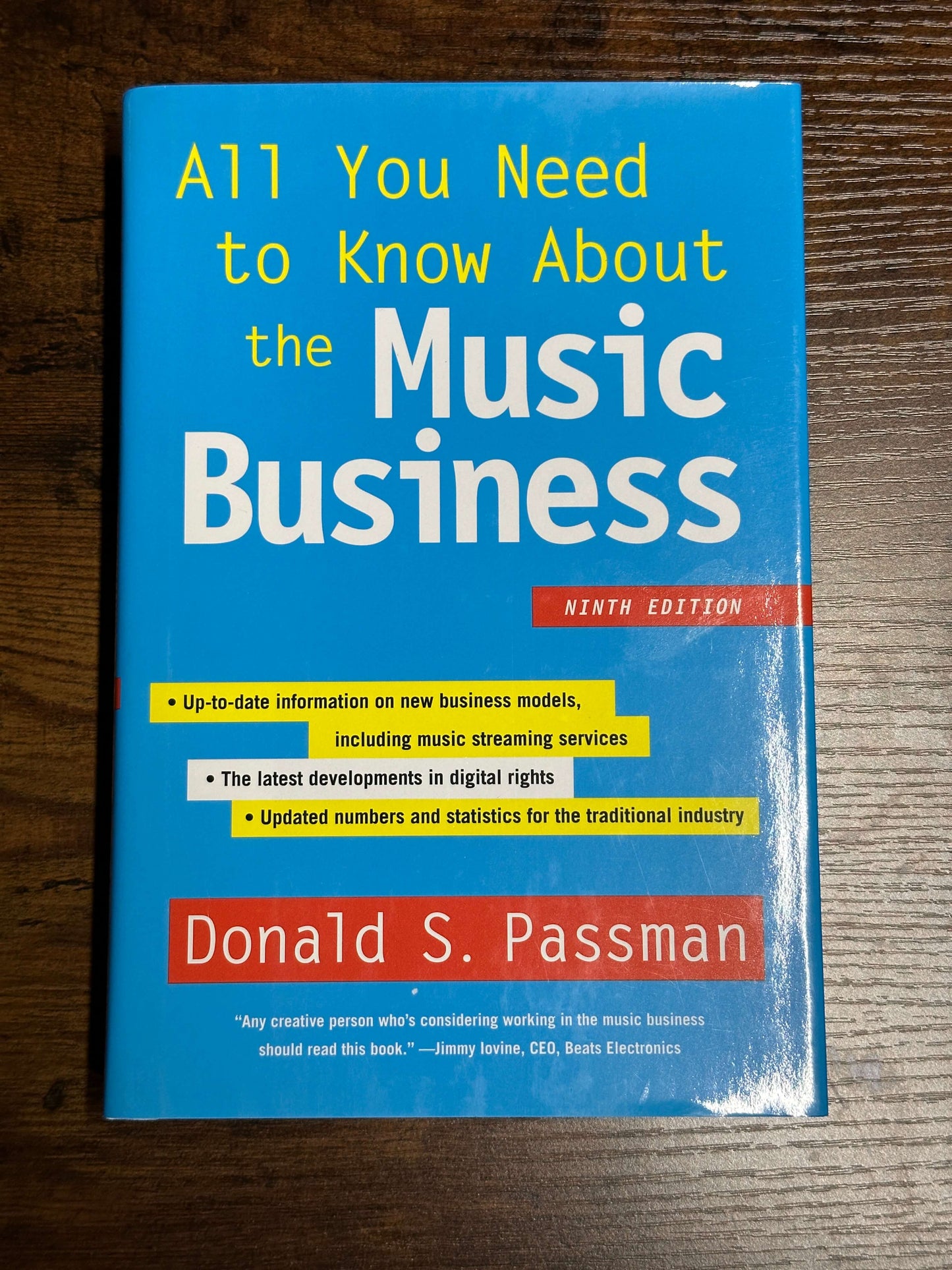 All You Need to Know about the Music Business 9th Edition Hard Cover Don S. Passman