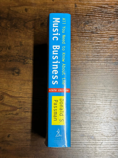 All You Need to Know about the Music Business 9th Edition Hard Cover Don S. Passman