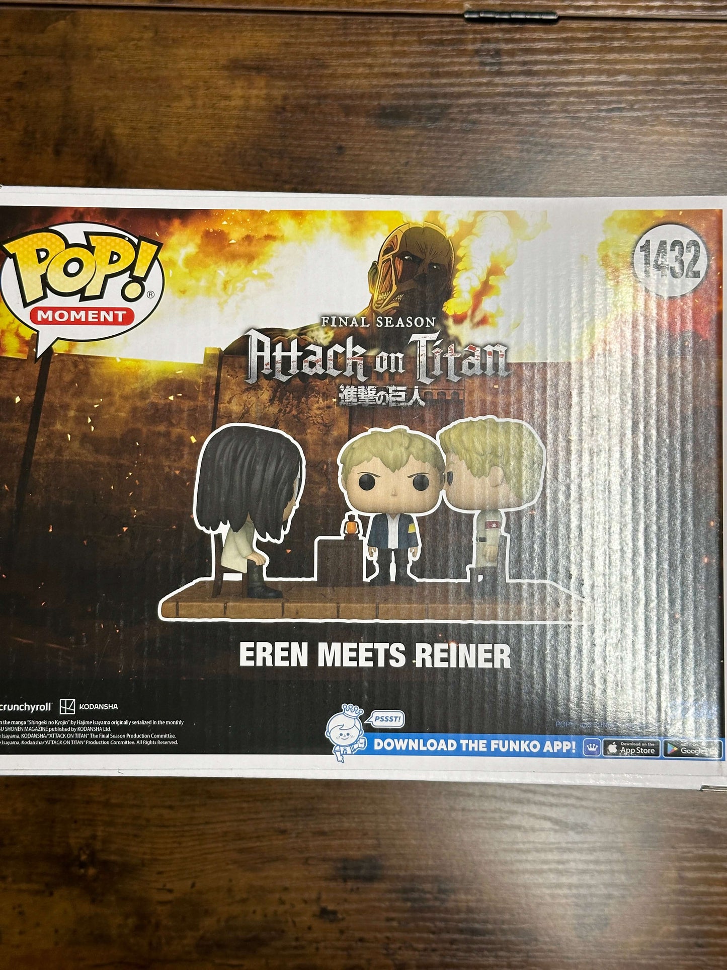 Funko Pop! Moments Attack On Titan Eren Meets Reiner #1432 AOT Anime Collectable