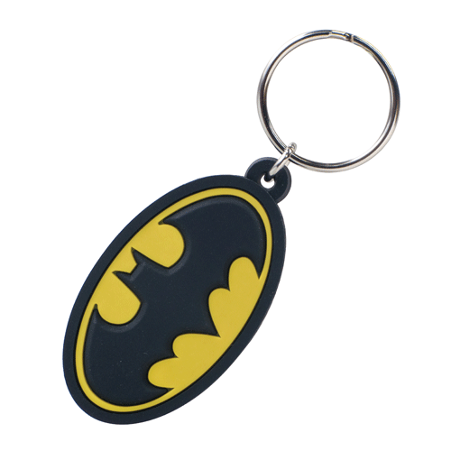 Batman Logo Soft Touch Key Ring DC Accessories Keychain Monoram International