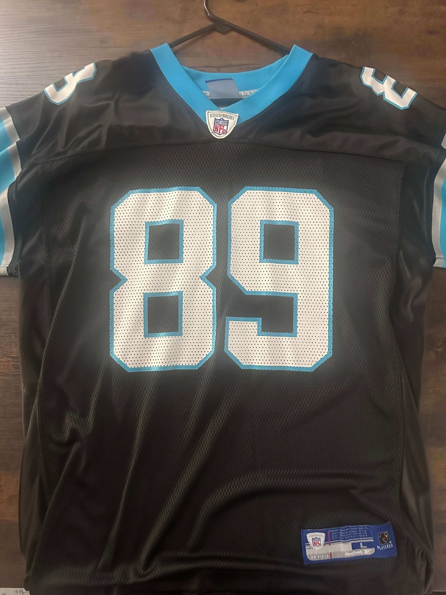 Carolina Panthers Steve Smith #89 Jersey Men's Lg Reebok NFL Equipment