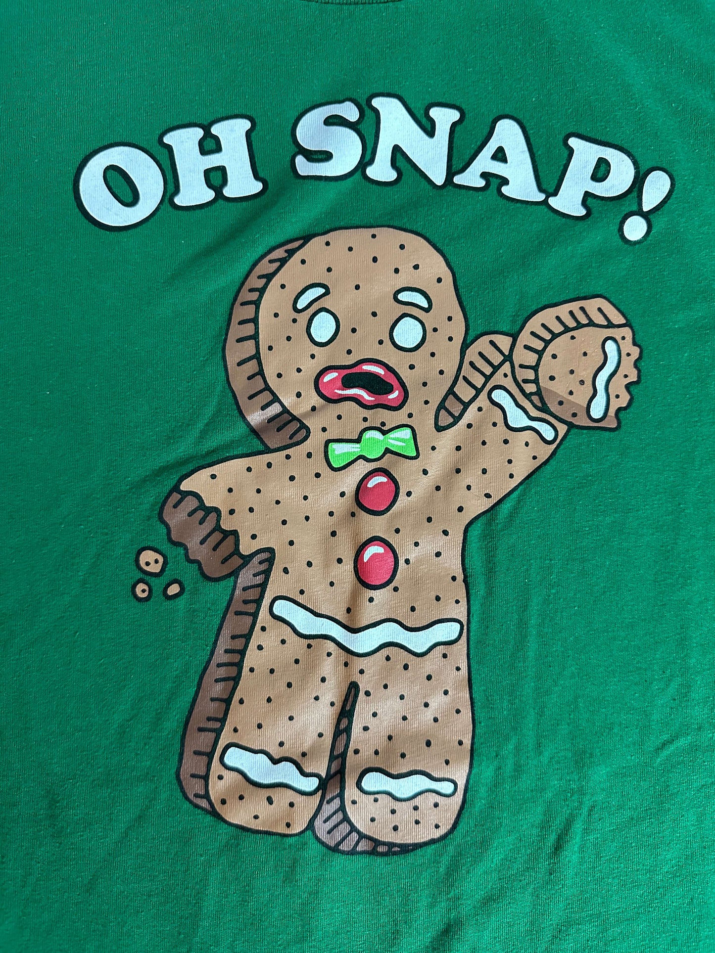 Gingerbread man tee t-shirt xmas christmas graphic shirt holiday gift Oh SNAP!