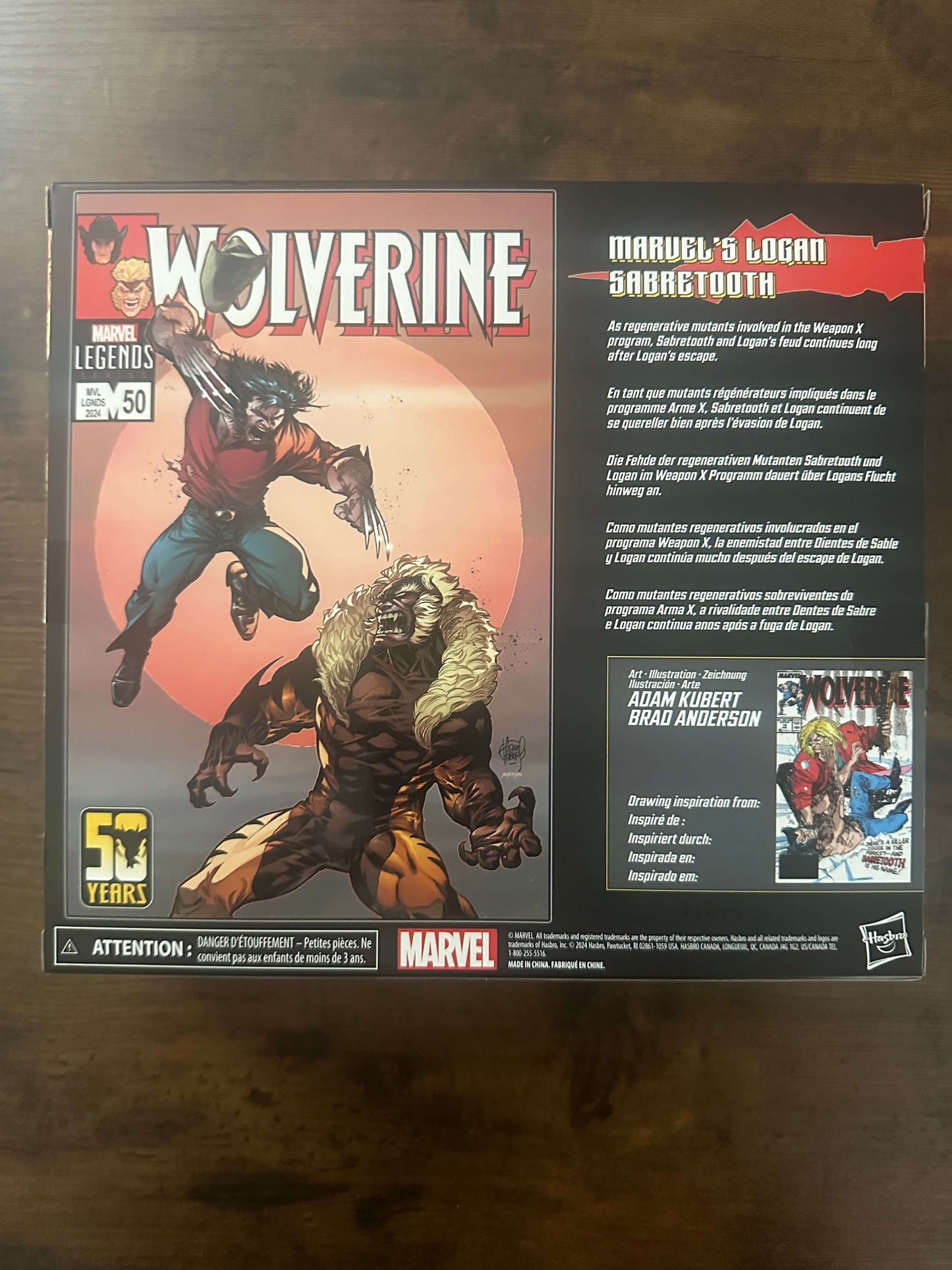 Marvel Legends Wolverine 50th Anniv. Logan vs Sabretooth 2Pack