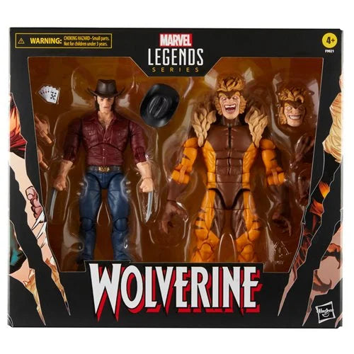 Marvel Legends Wolverine 50th Anniv. Logan vs Sabretooth 2Pack